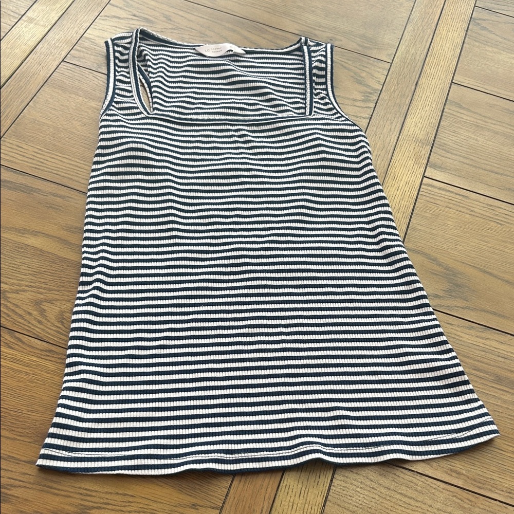 LC Lauren Conrad Striped nautical Sleeveless Top size Sm